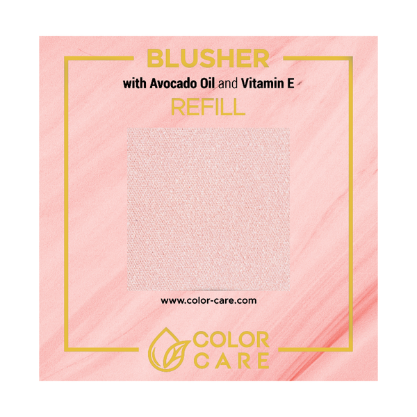 

Веганские перламутровые румяна - сменный блок - 01, 8 г Color Care Icy rose