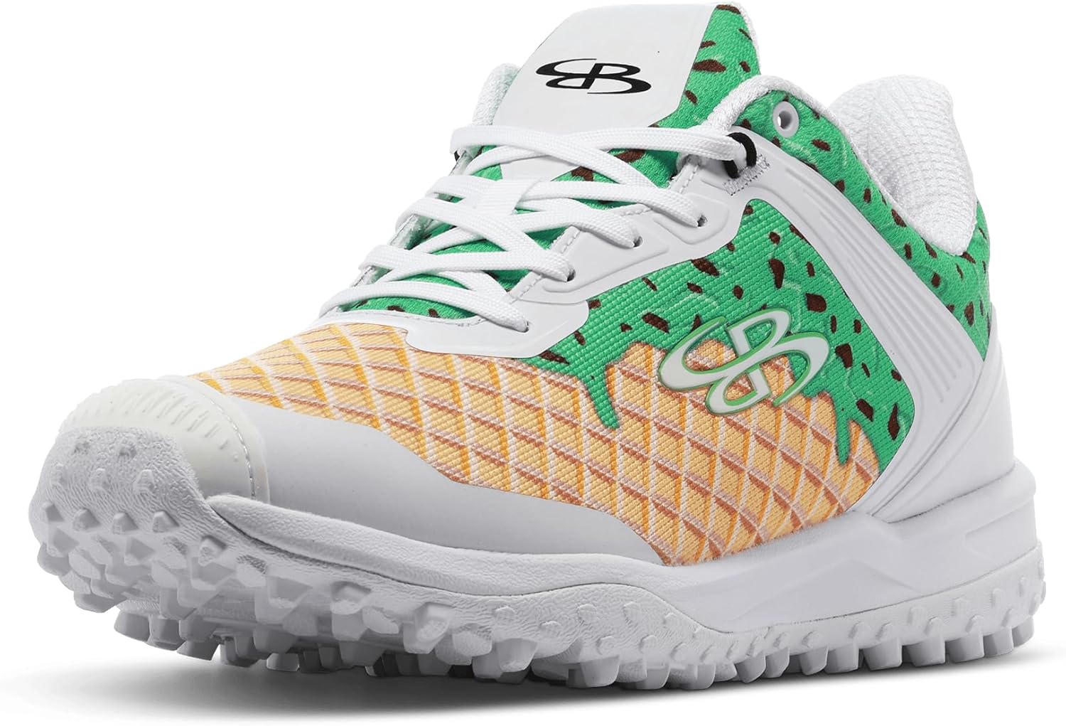 

Женские футбольные бутсы Boombah Viper для искусственного покрытия - носок для подачи 'Мороженое' - несколько вариантов цветов - несколько размеров, белый/коричневый/золотой/мятный