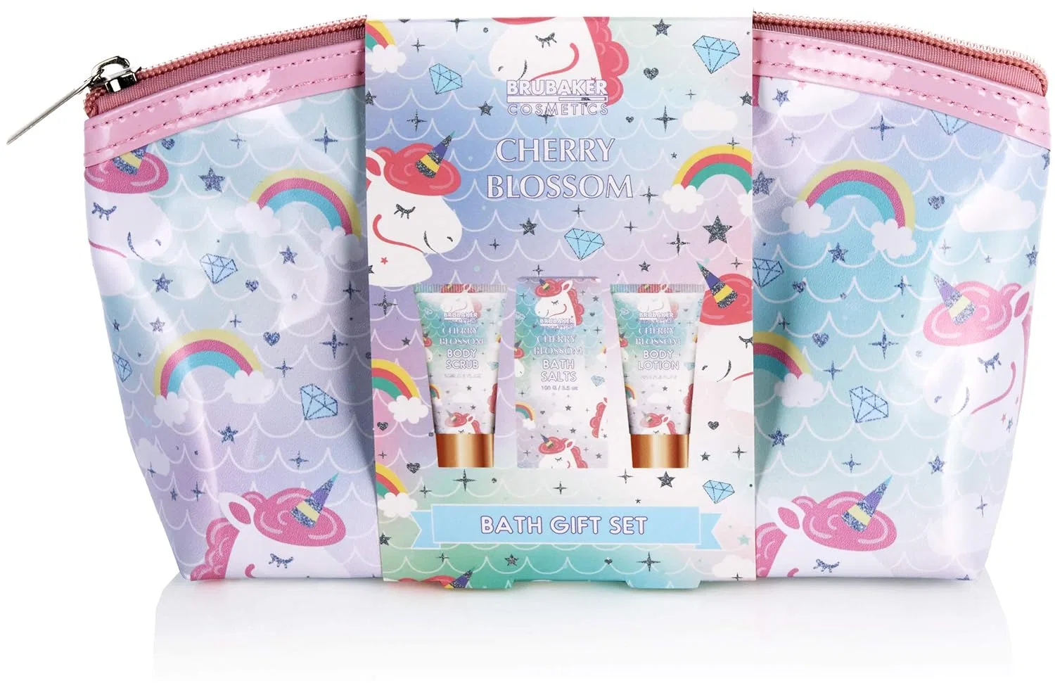 Набор для ванны и душа BRUBAKER Cosmetics Unicorn Cherry Blossom, 4 предмета Brubaker — фото 2