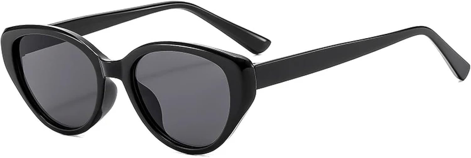 

Модные и роскошные солнцезащитные очки «кошачий глаз» в крупной оправе для мужчин и женщин, для активного отдыха, путешествий и вождения, с защитой от солнца UV400 TKKTLLT, Black Gray