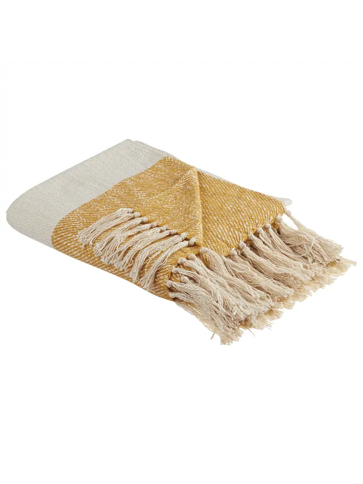 

Пуховое одеяло Beliani Kuschel SALME, цвет beige/orange