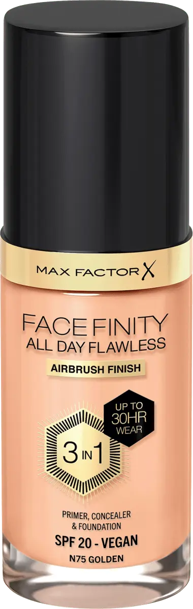 

Тональный крем Facefinity All Day Flawless LSF 20 75 Золотой 300мл MAX FACTOR