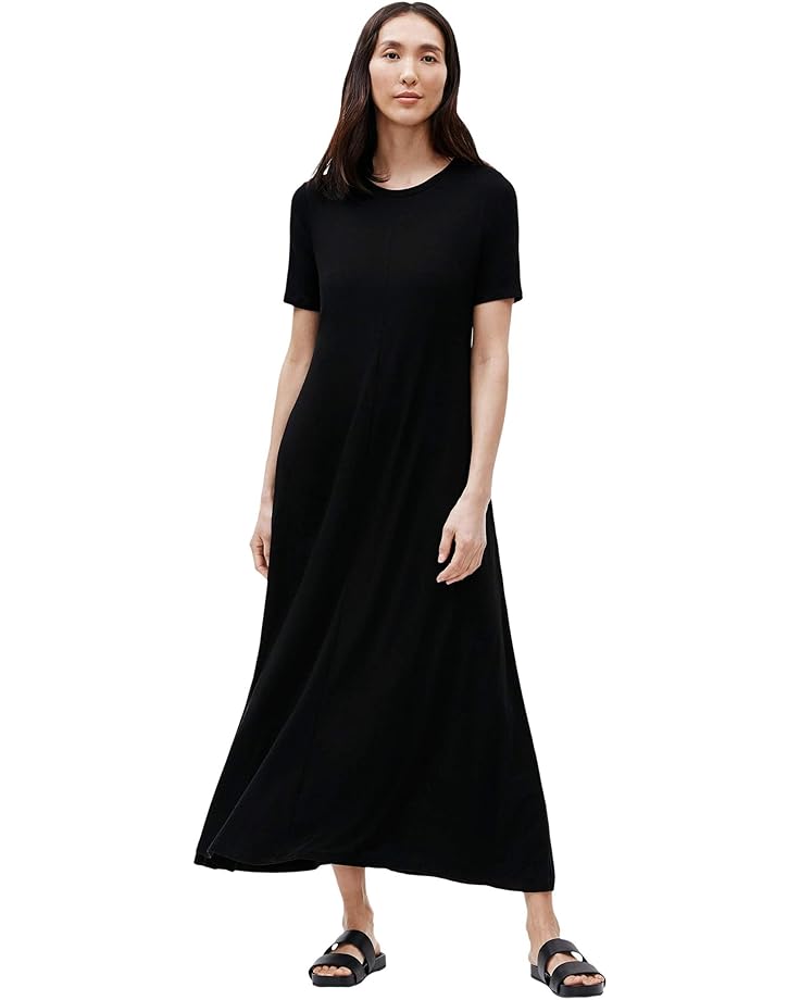 

Платье Eileen Fisher Crew Neck Dress, цвет Black 2