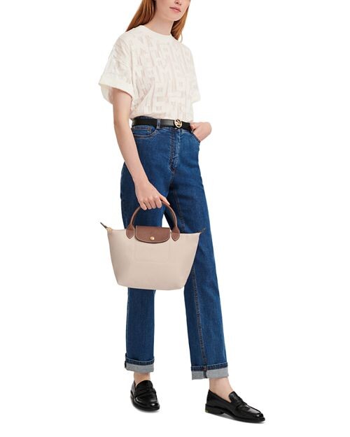 Сумка - тоут Longchamp Le Pliage Original S, кремовый — фото 2