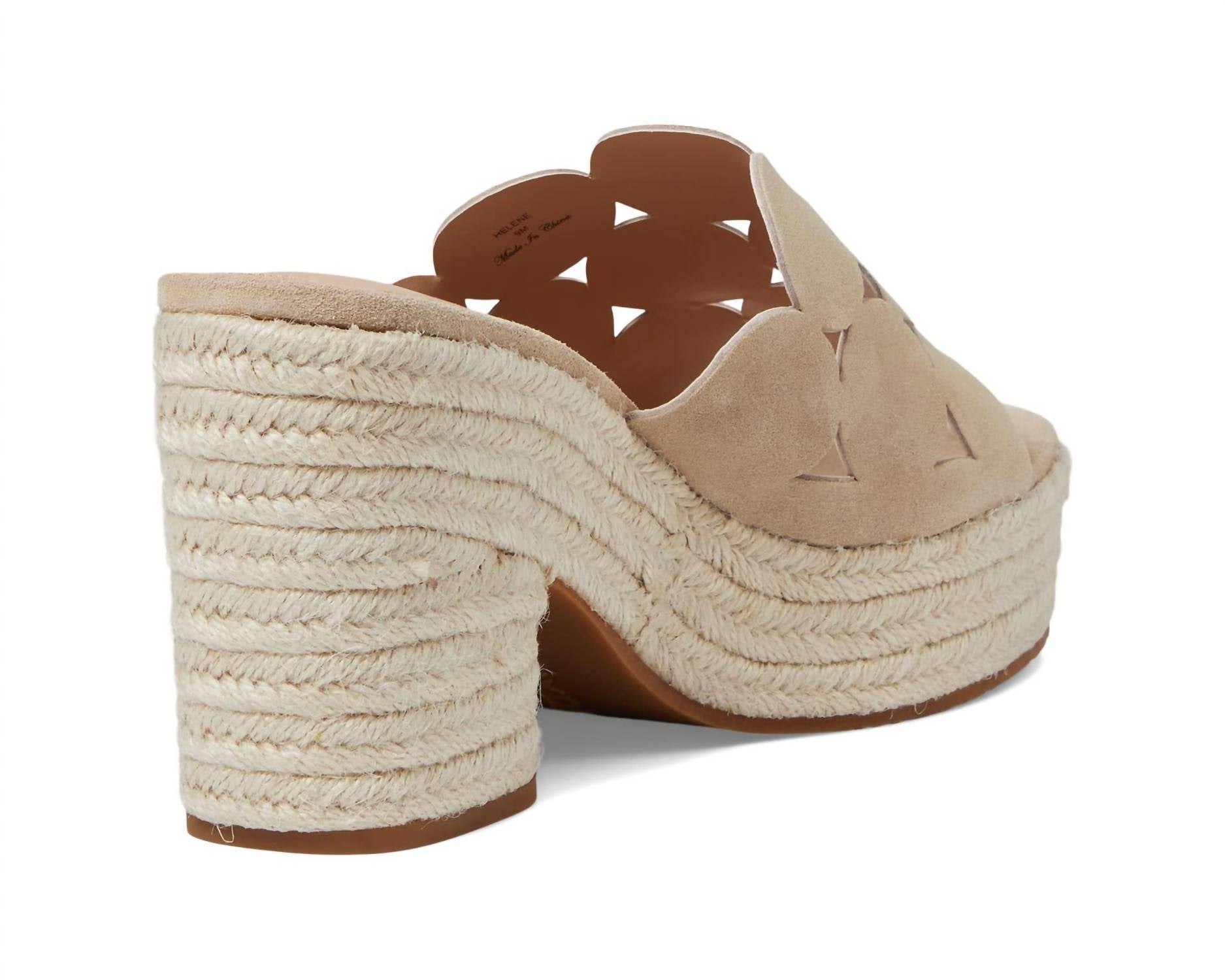 Босоножки на каблуке Helene из песочной замши NYDJ, цвет sand suede — фото 4