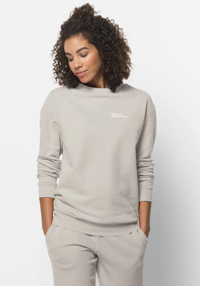 

Свитер с круглым вырезом Jack Wolfskin "ESSENTIAL CREWNECK W", цвет Winter-Pearl