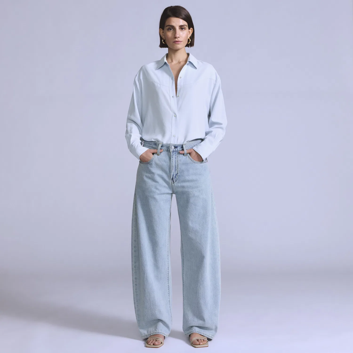Женские джинсы Drop Barrel Levi's, Light Wash