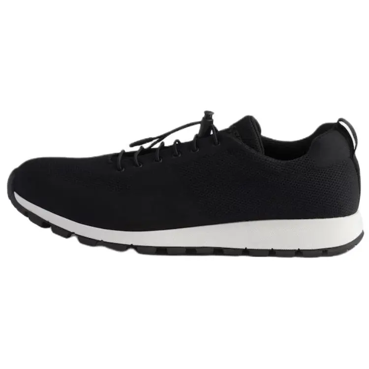 

Prada Мужские низкие повседневные кроссовки Maglia, черный