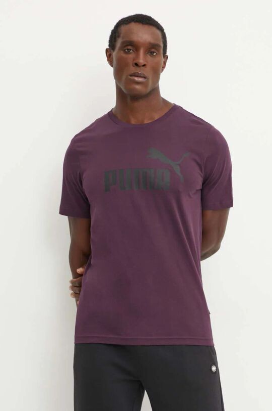 

Хлопковая футболка Puma, фиолетовый