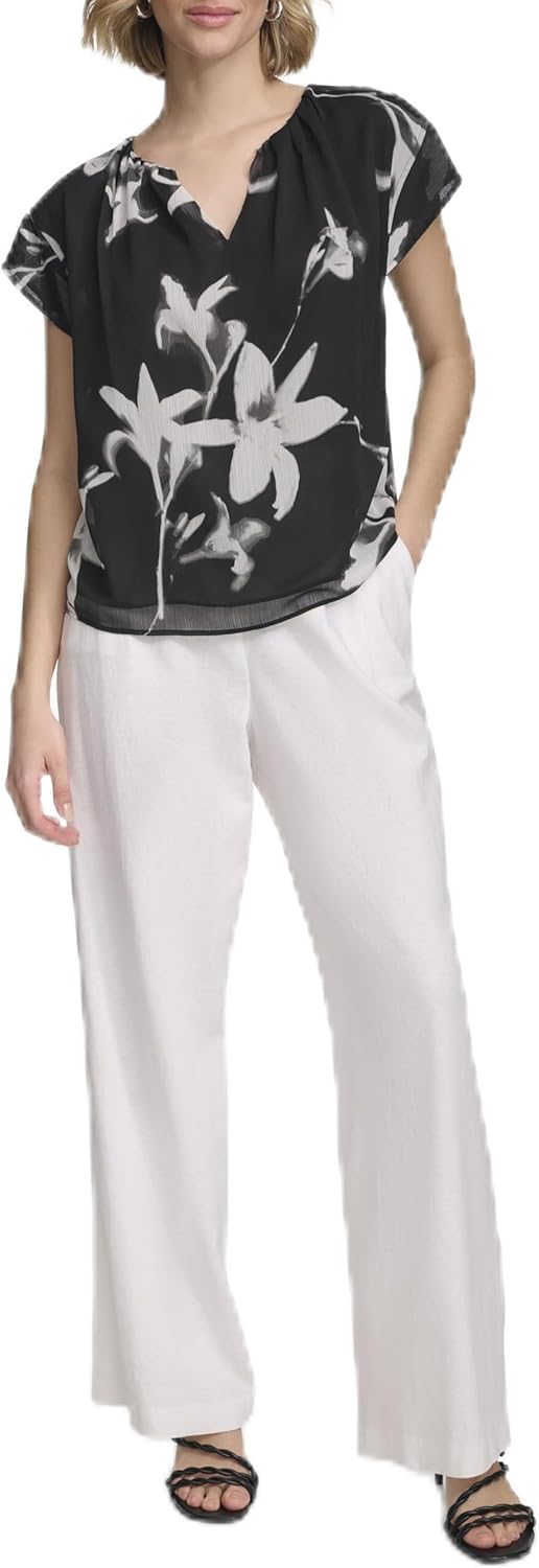 

Женская футболка с короткими рукавами и принтом Calvin Klein, Black Multi, Черный, Женская футболка с короткими рукавами и принтом Calvin Klein, Black Multi