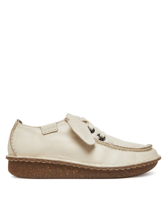 Низкие туфли Funny Dream 26181433 Clarks, экрю