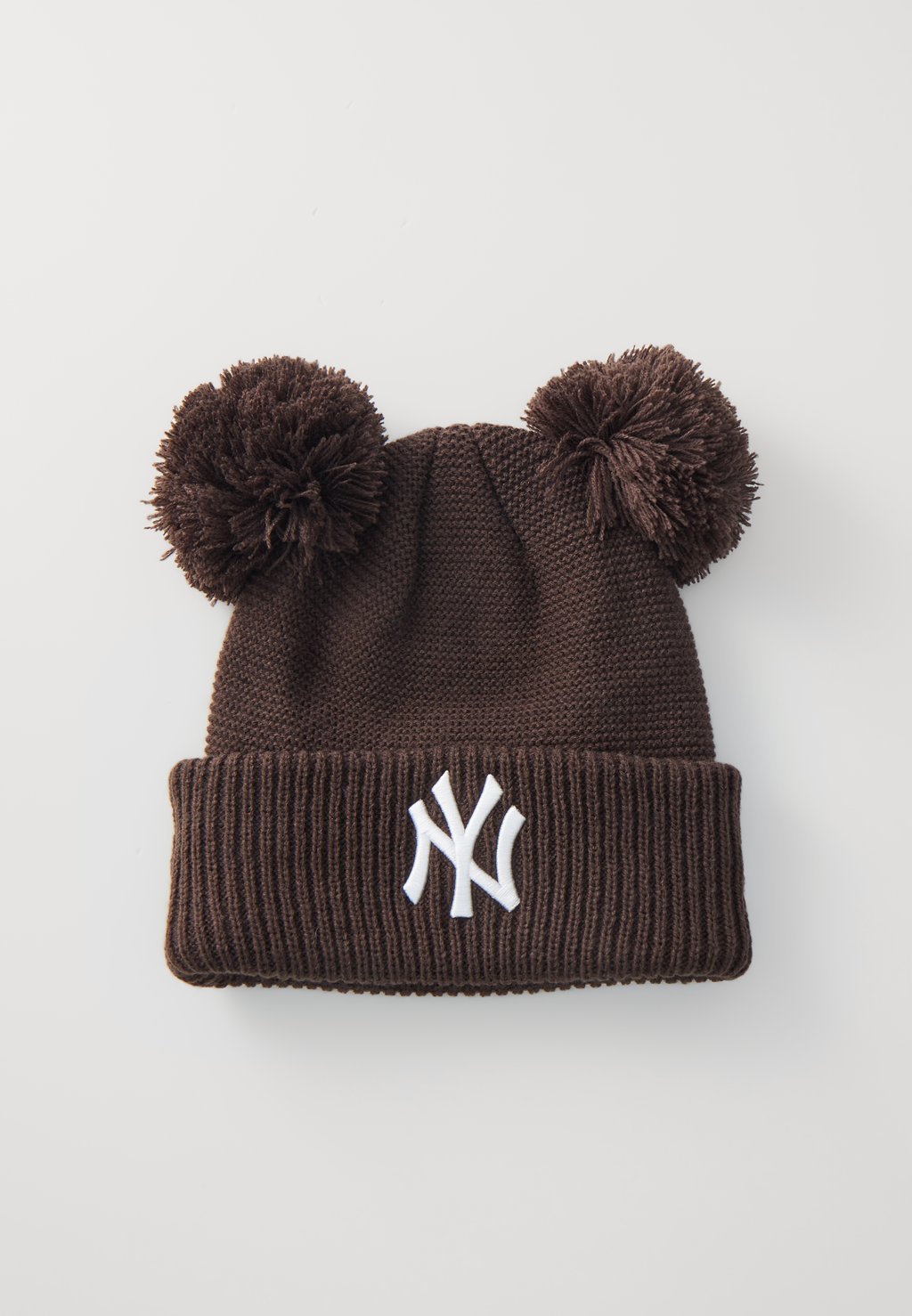 

Шапка DOUBLE POM BEANIE New Era, темно-коричневый