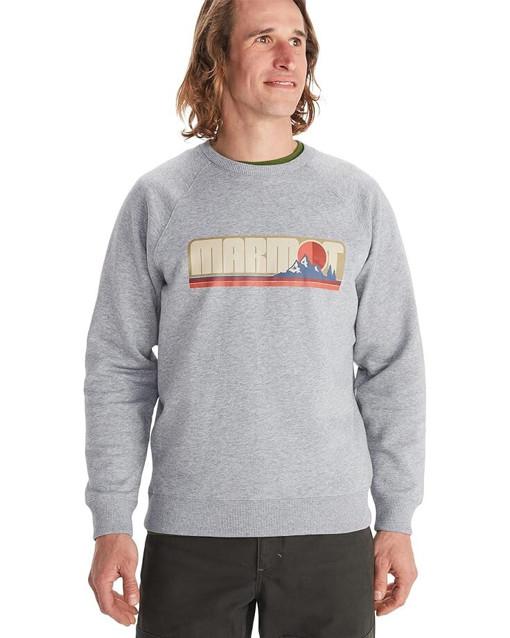 

Толстовка Marmot Montane Crew, цвет Grey Heather