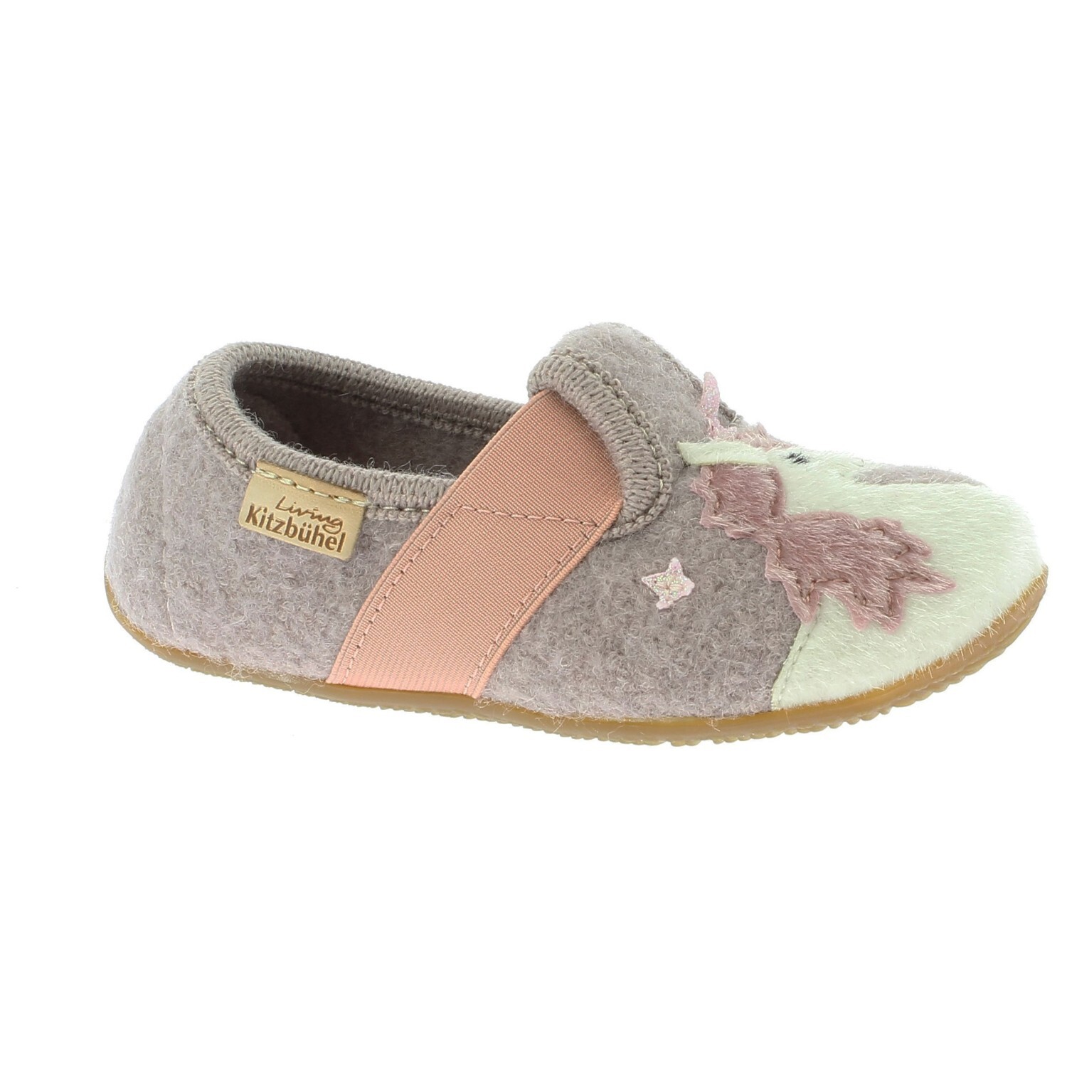 

Тапочки Living Kitzbühel T-Modell Einhorn & Stern, цвет Clay