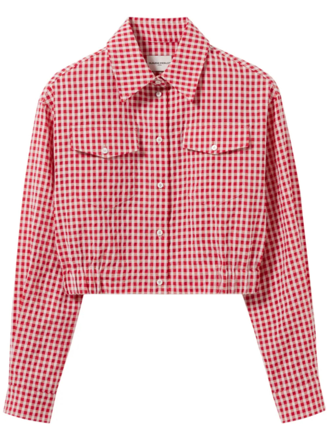 

Claudie Pierlot куртка-рубашка в клетку гингем, красный