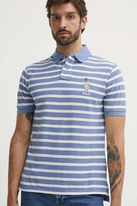 

Хлопковое поло Polo Ralph Lauren, синий