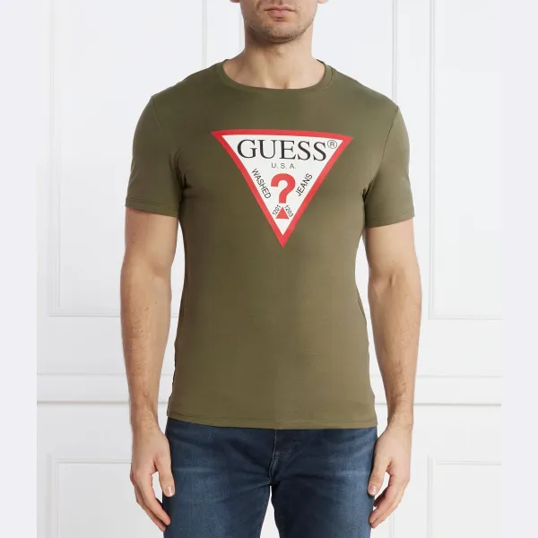 

Облегающая футболка Guess, зеленый