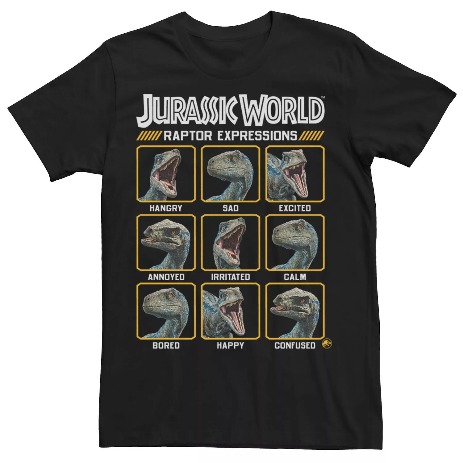 

Мужская футболка Jurassic World Raptor Expressions Licensed Character