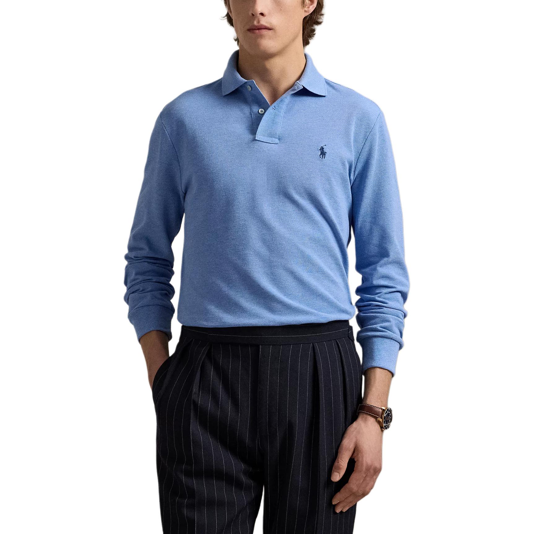 Polo Ralph Lauren Мужская поло королевского синего цвета — фото 3