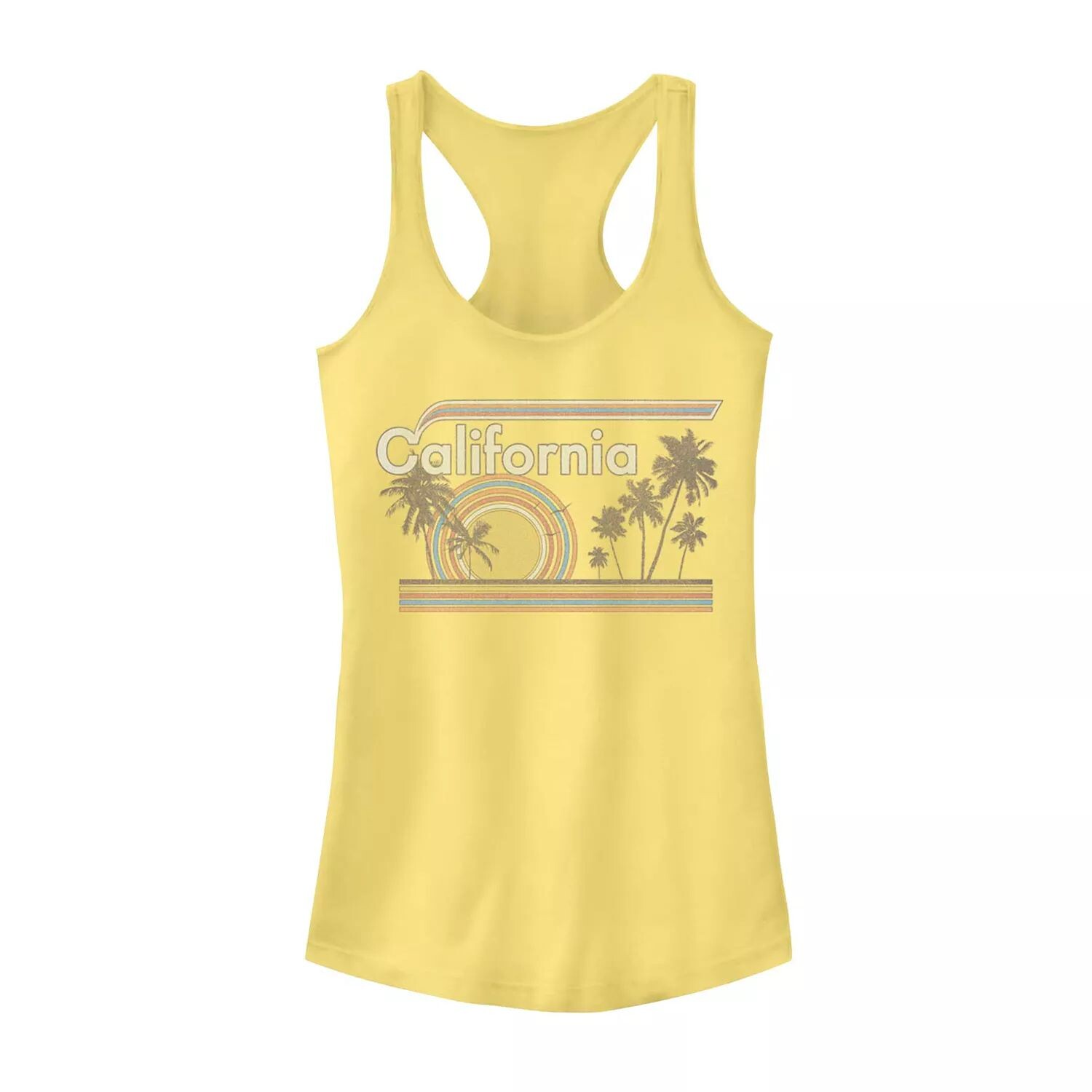 

Майка для юниоров California Retro с радужной пальмой