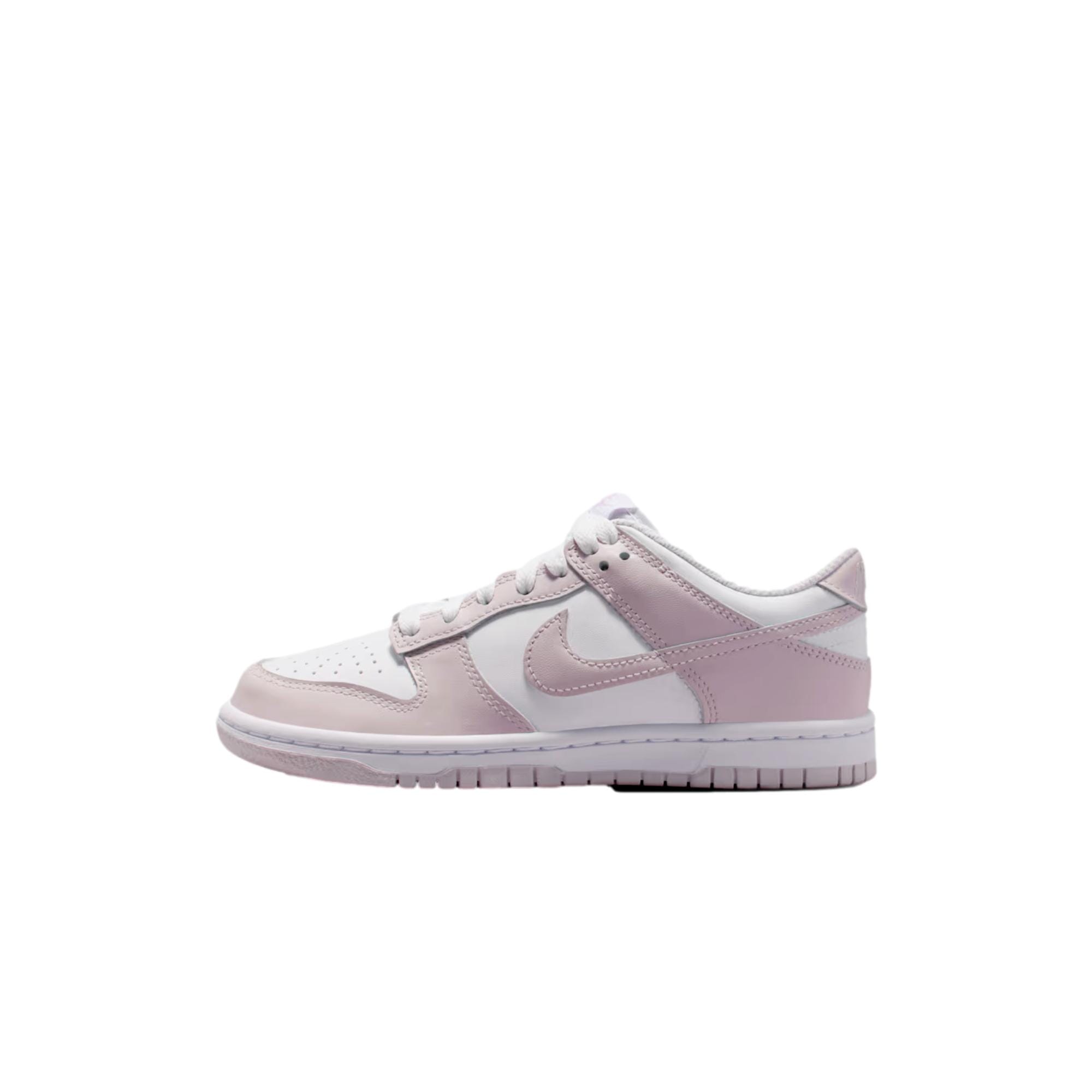

Кроссовки Nike Dunk Low белые/светло-фиолетовые FB9109-128 для начальной школы Nike, белый