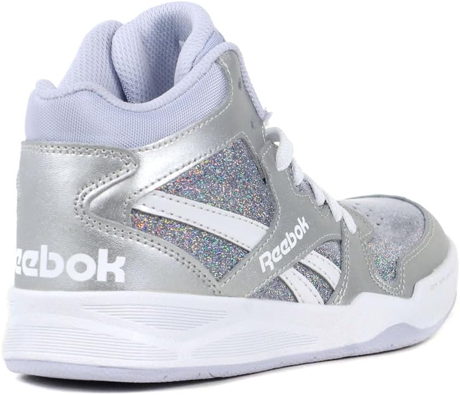 Кроссовки Reebok BB4500 Court для мальчиков (малыши/старшие дети), белый/сиреневый — фото 3