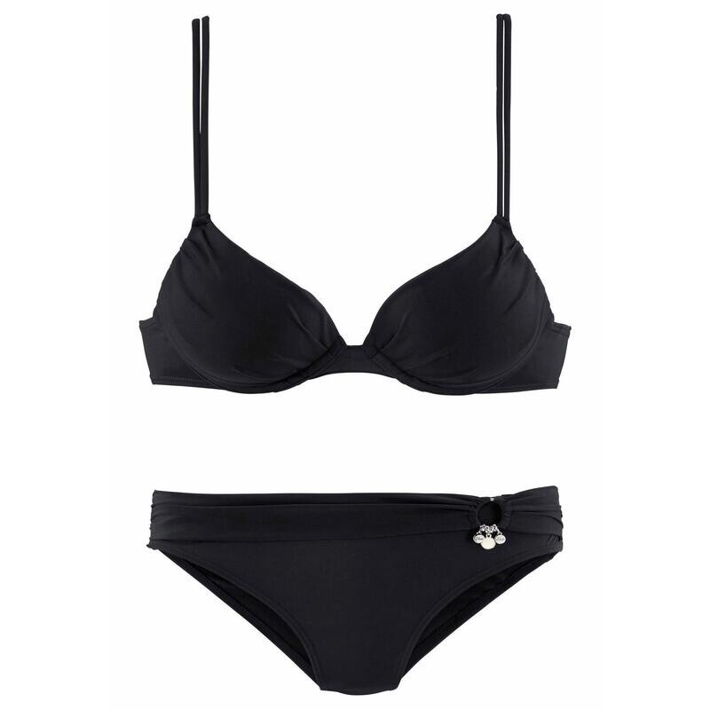 

Женское бикини пуш-ап s.Oliver Beachwear, цвет schwarz