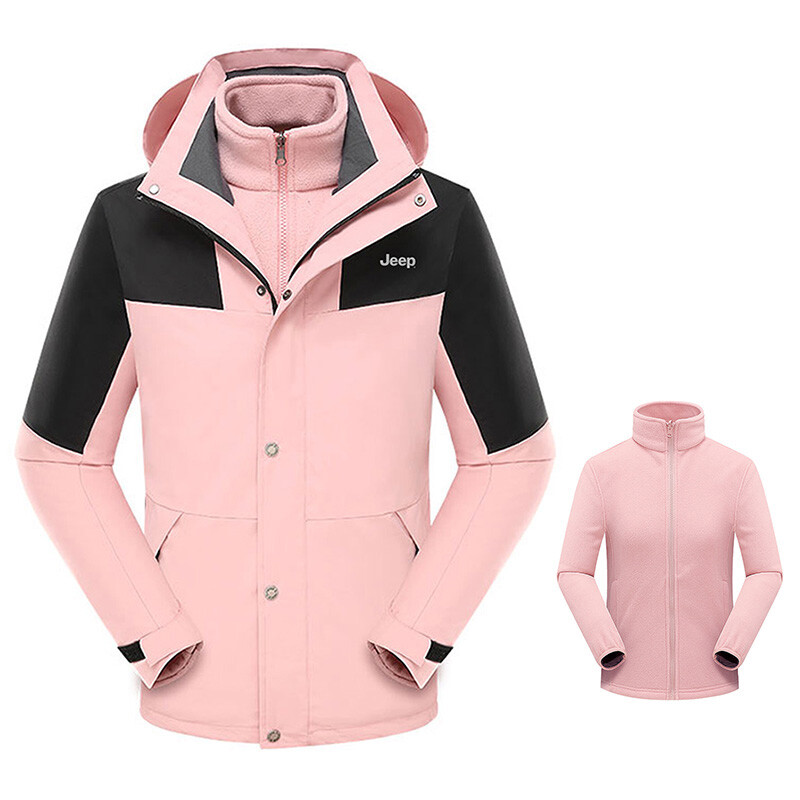 

Ветровка Куртка Унисекс Jeep, цвет Pink (3-in-1)