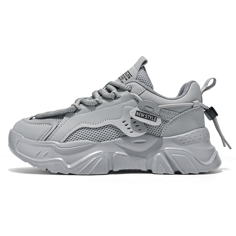 

Bull charm Износостойкие повседневные туфли на платформе для мужчин Wear-Resistant Height Increasing Low-Top Casual Shoes Men's - серые, цвет Gray