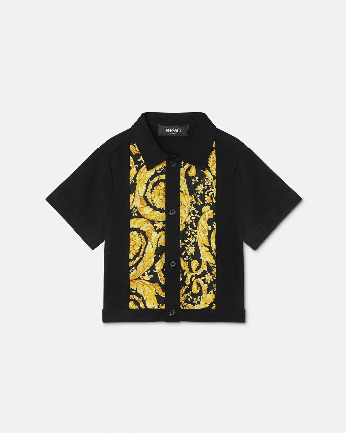 Бэби-оверфутболка Barocco Versace, черный