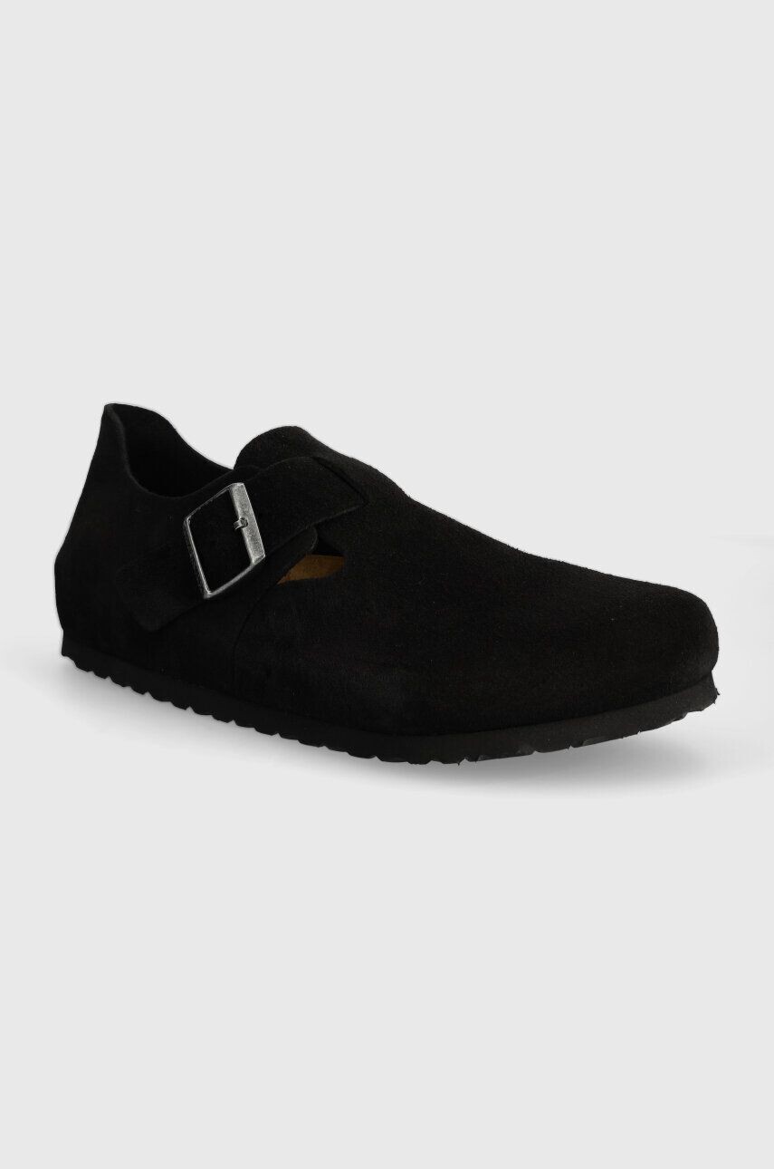 

Замшевые туфли Birkenstock Лондон, черный
