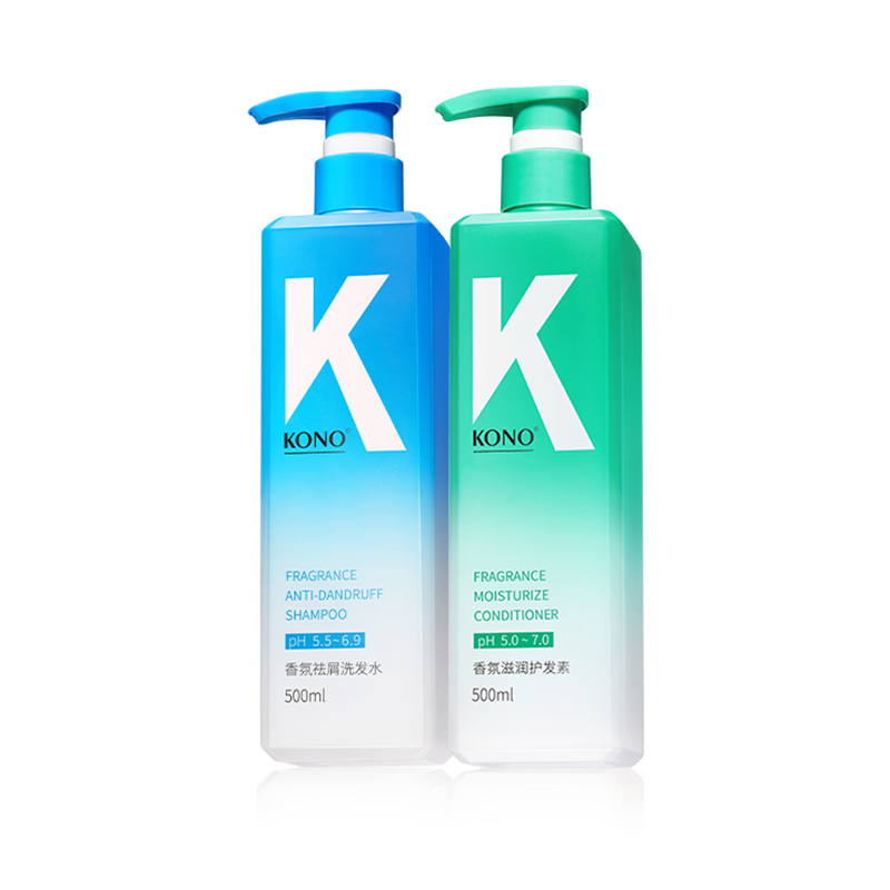 

Шампунь Kali Scent для контроля жирности и удаления перхоти, лечение перхоти, уход за волосами, 500мл*2 KONO