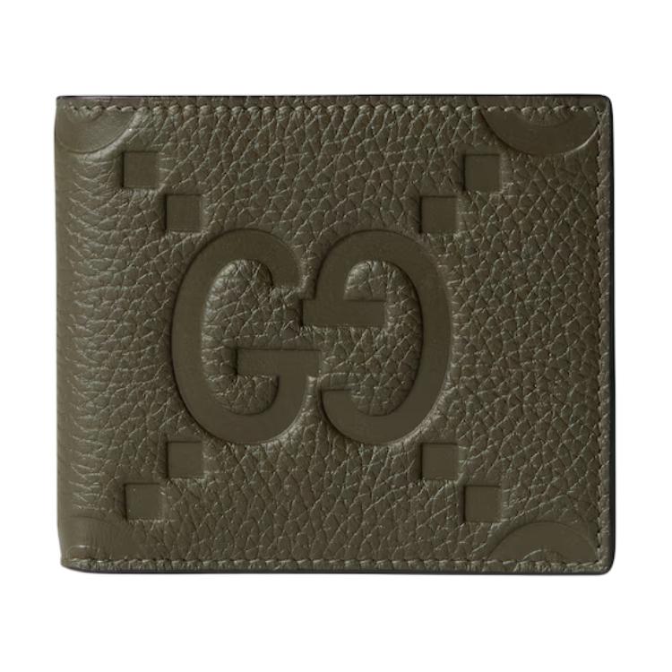 

GUCCI Кожаный кошелек мужской темно-зеленый
