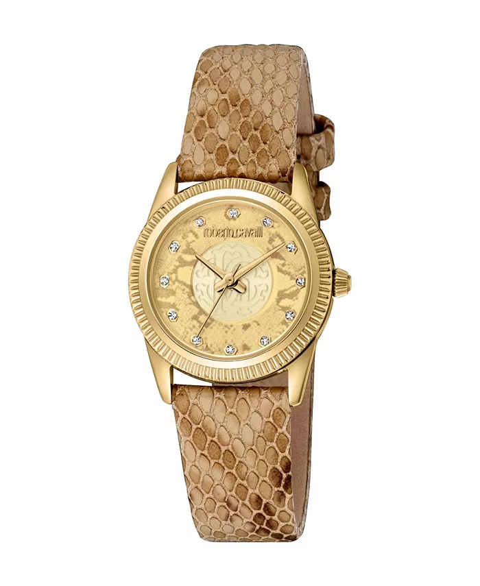 

Женские часы Quartz Brown Leather 28 мм Roberto Cavalli