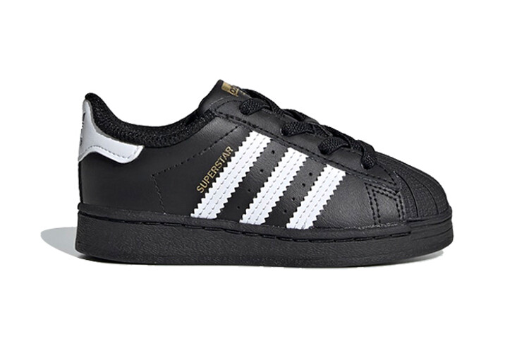 Adidas originals Superstar Core Black Cloud White Gold (TD) — фото 2