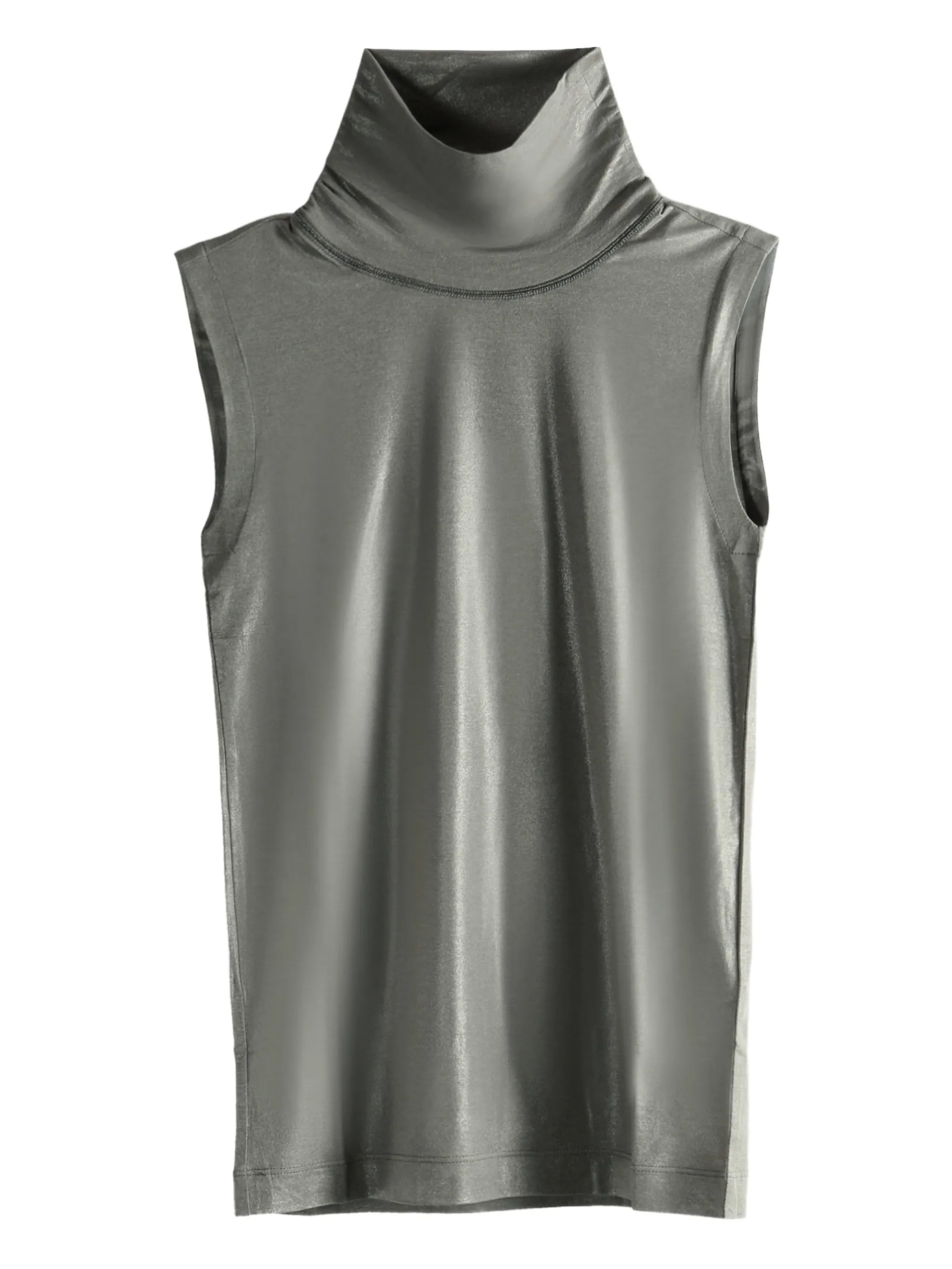 

Топ с высоким воротником Brunello Cucinelli, зеленый