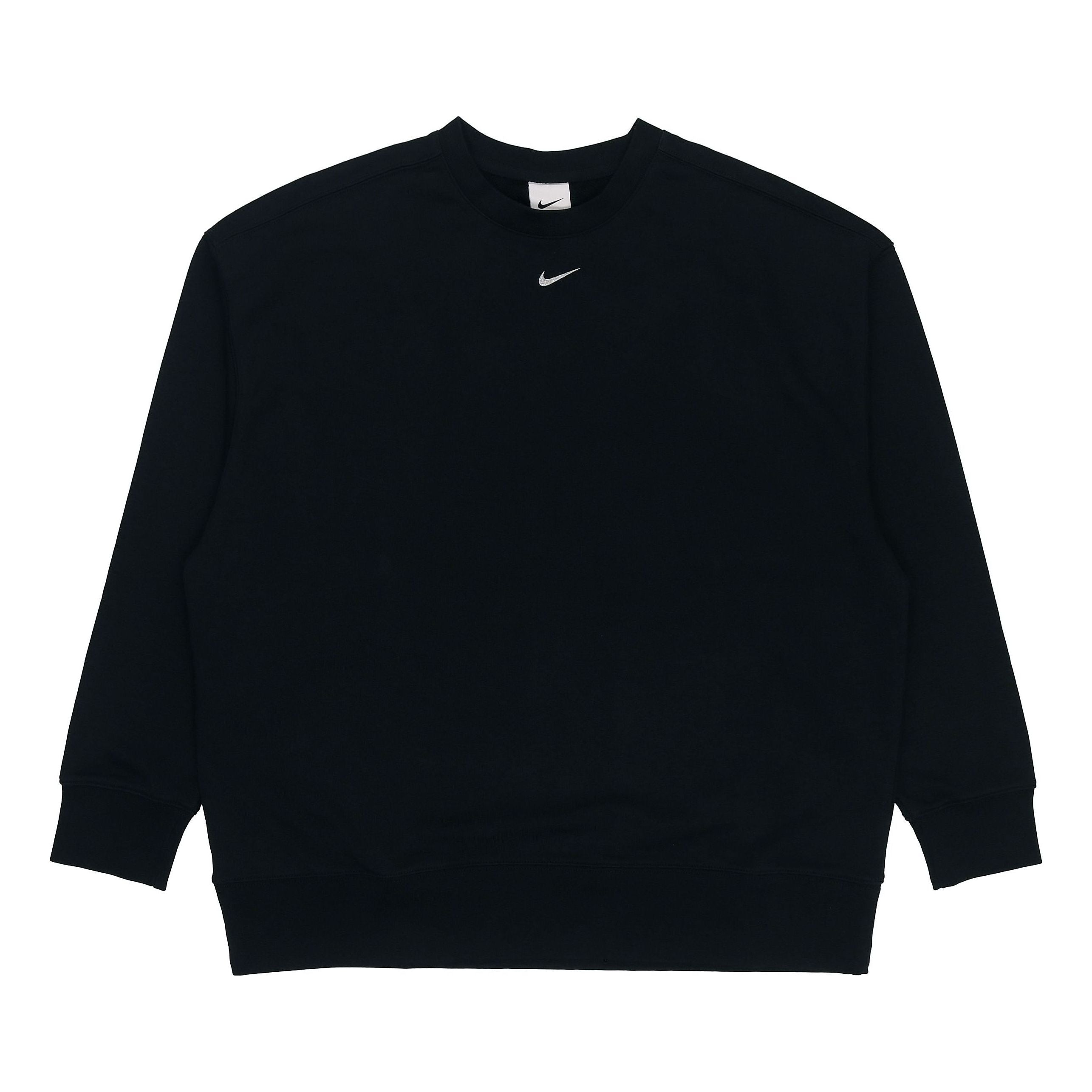 

Худи (WMNS) Nike Solid Color Logo Knit Round Neck Pullover Black Hoodie