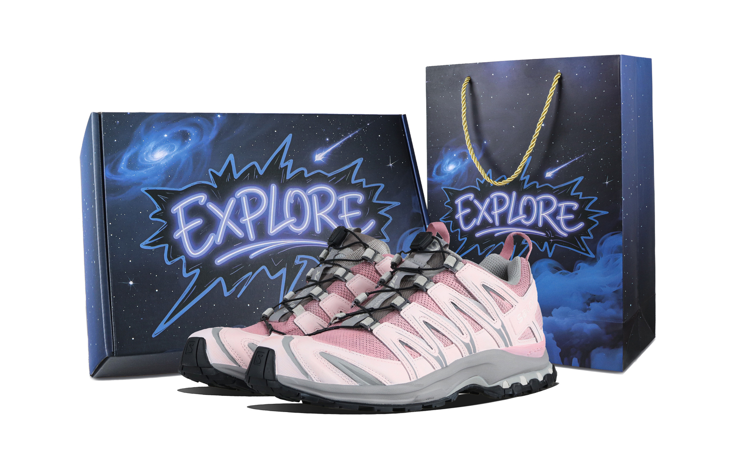 

SALOMON Кроссовки XA PRO 3D Cushioning Low топ для бега унисекс розовые, цвет Pink