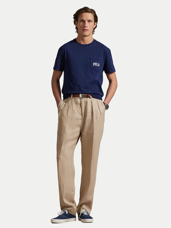 Футболка облегающего кроя на заказ 710974585001 Polo Ralph Lauren, синий — фото 3