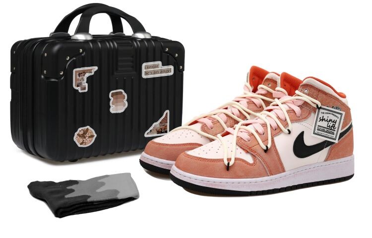 

Баскетбольные кроссовки Air 1 Vintage женские с высоким верхом оранжевые/черные/розовые Jordan, Черный, Баскетбольные кроссовки Air 1 Vintage женские с высоким верхом оранжевые/черные/розовые Jordan