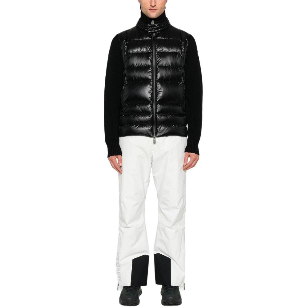 Moncler Гренабль кардиган с высокой горловиной и стёжкой, Black — фото 4
