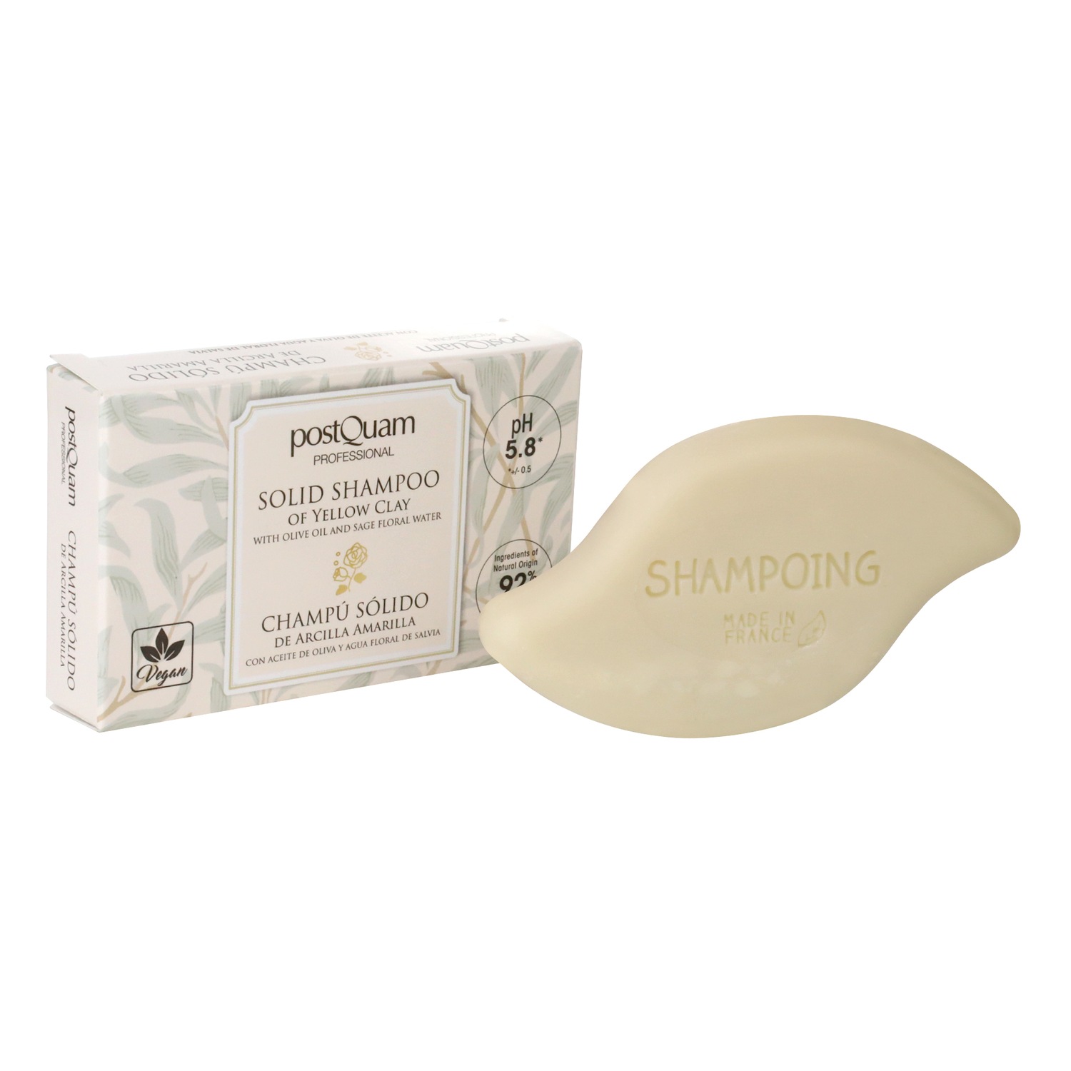 

Шампунь festes shampoo gelbe tonerde Postquam, вес 70 гр.r