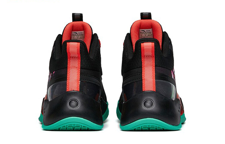 Детские баскетбольные кроссовки Qing Kuang GS Mid-top, черные/красные Anta Kids — фото 4