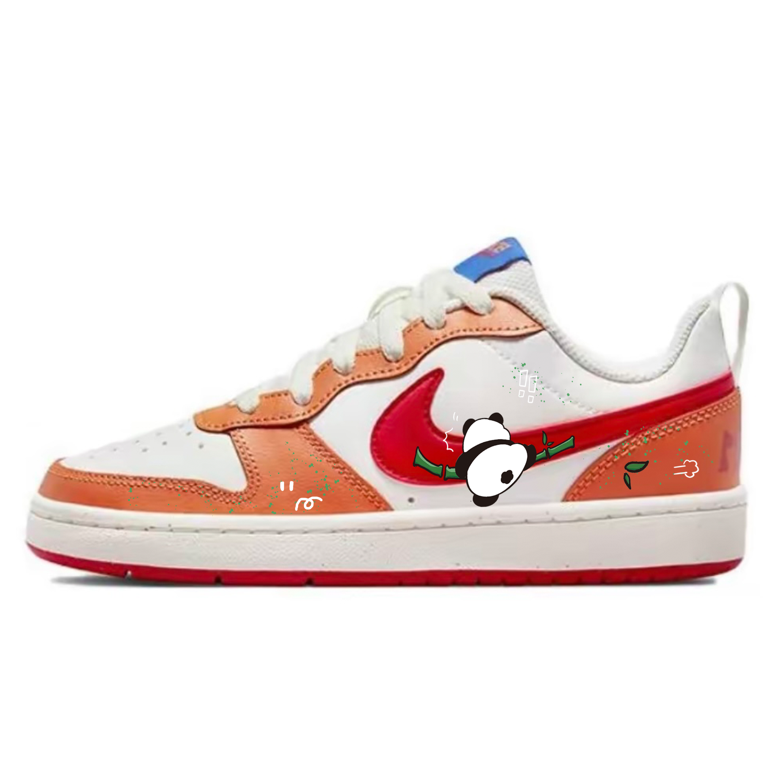 

Детские кроссовки для скейтбординга Court Borough, устойчивые к истиранию, низкие, для подростков Nike, белый/оранжевый