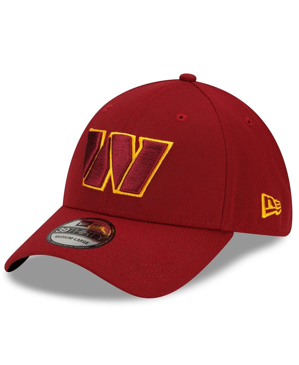 

Мужская кепка Washington Commanders Team Classic 39Thirty Flex бордового цвета New Era