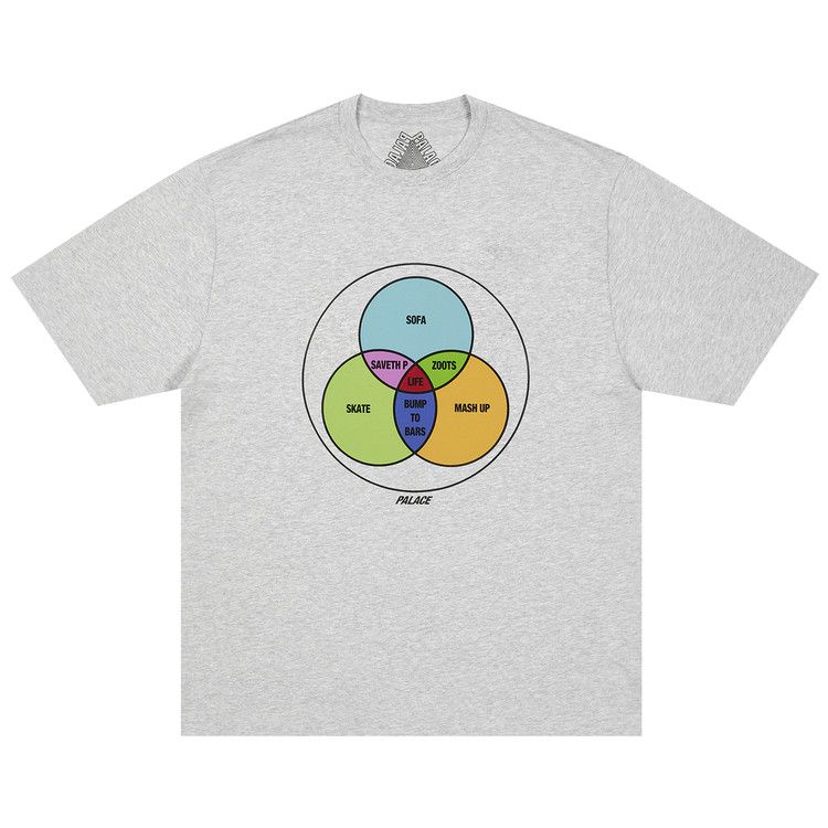 

Футболка Palace Zen Diagram T-Shirt, Grey Marl