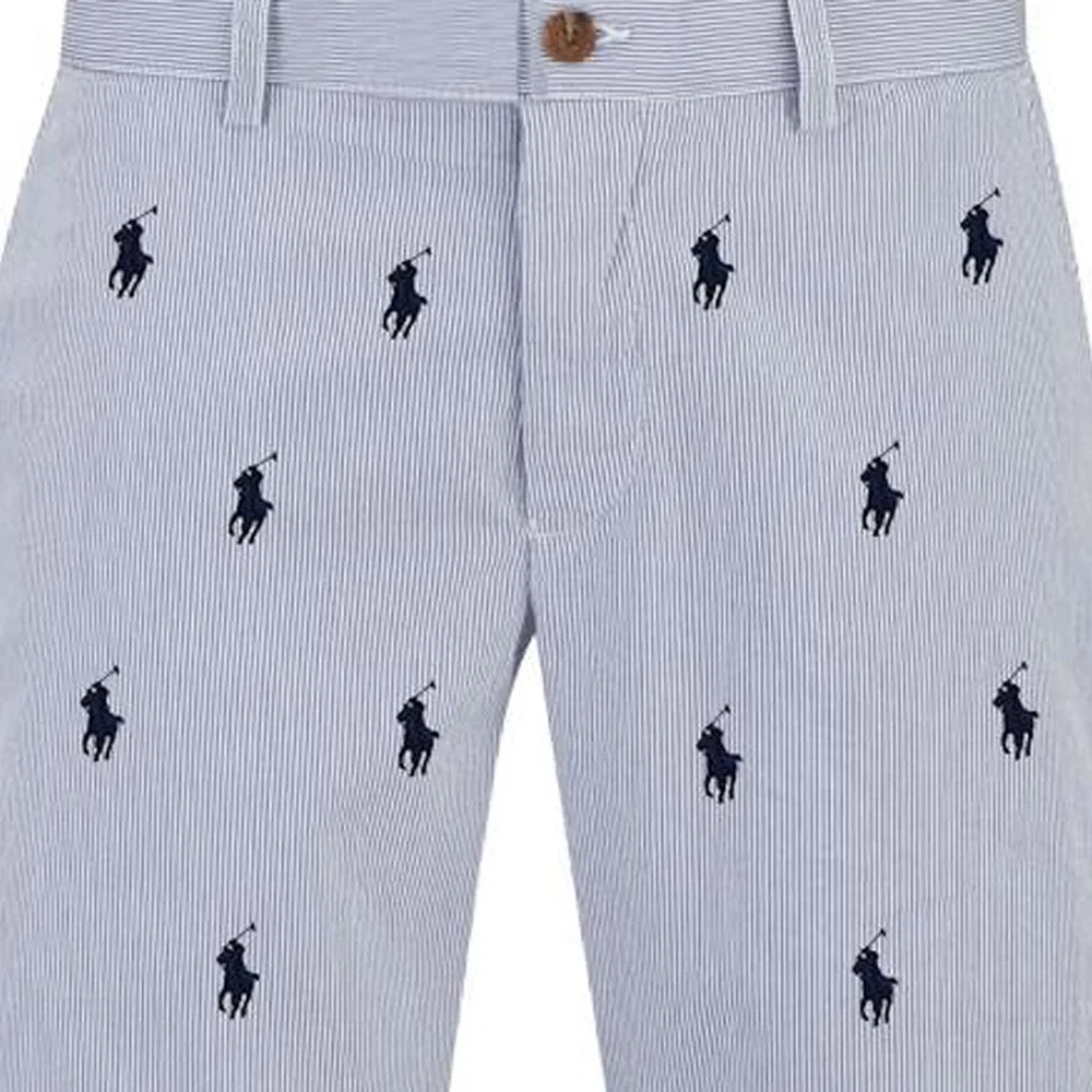 Шорты из хлопка в полоску Polo Ralph Lauren, Blue — фото 4