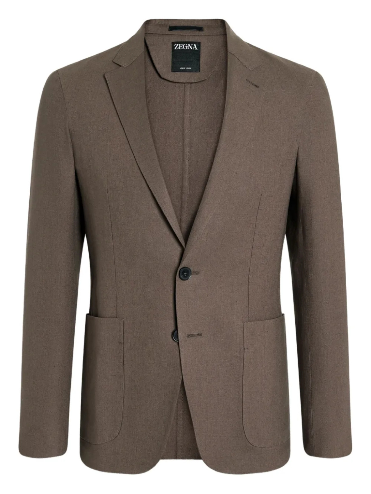 

Zegna льняной пиджак Oasi, коричневый