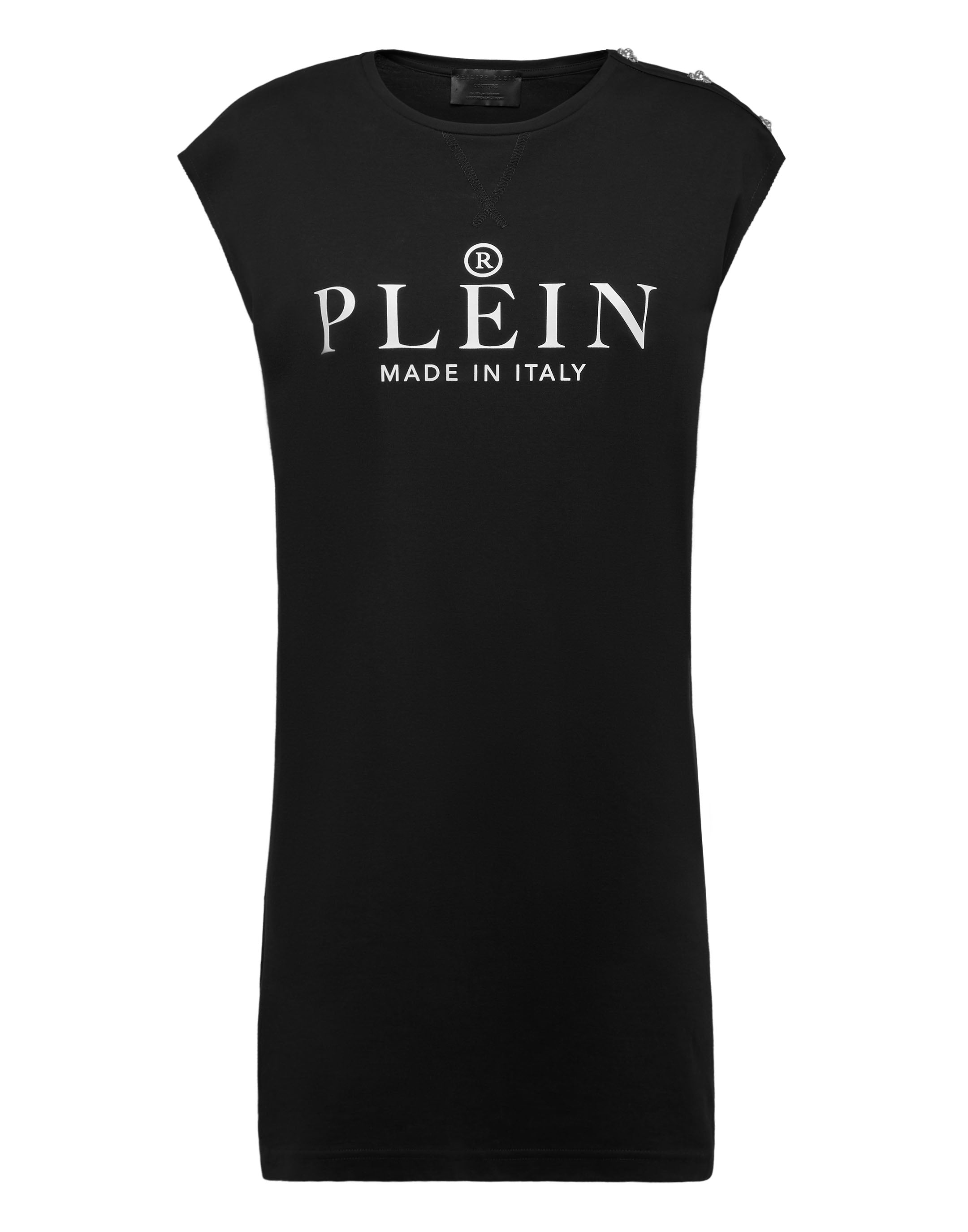 

Платье-футболка Iconic Plein PHILIPP PLEIN, черный
