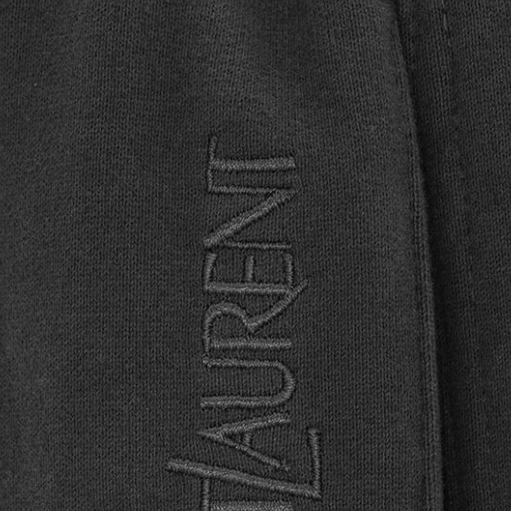 Трикотажные спортивные штаны мужские черные Saint Laurent, черный — фото 3